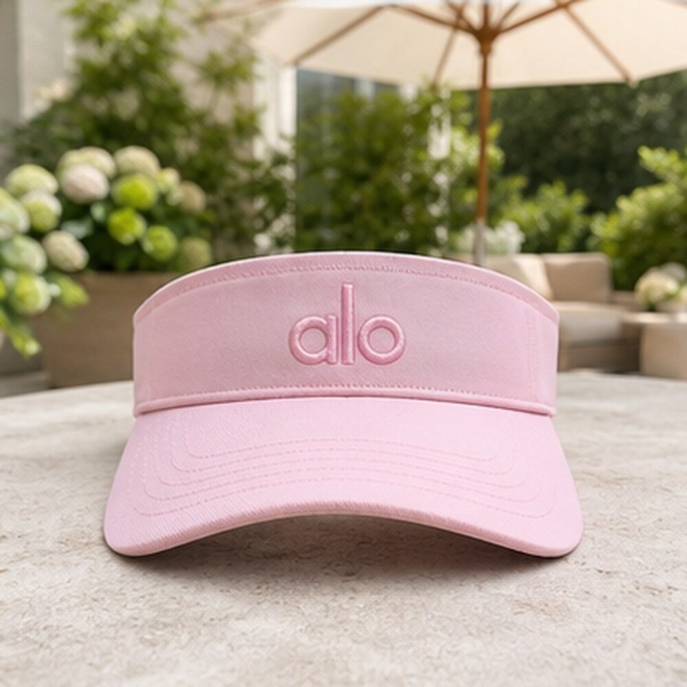 Alo Yoga Pink Open Top Visor Hat Tennis Golf Yoga
